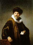 REMBRANDT Harmenszoon van Rijn Portrait of Nicolaes Ruts oil on canvas